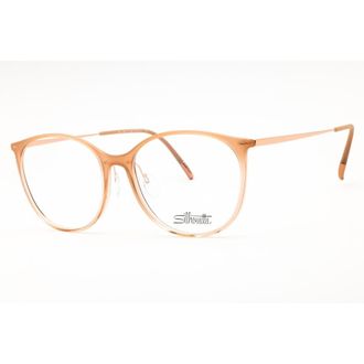 Silhouette Unisex Rose Gold Tone Round Eyeglass Frames IllusionLite160675