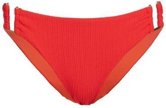 Change of Scenery Layla U-Bar Trim Lowrise Hipster Bikini Bottom in Guava Red at Nordstrom, Size X-Small