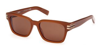 Ermenegildo Zegna EZ0237 45E Mens Sunglasses Brown Size 55