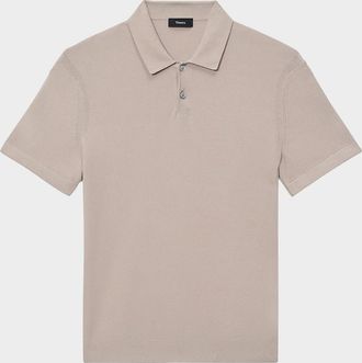 Theory Mens Goris Polo Shirt in Light Bilen