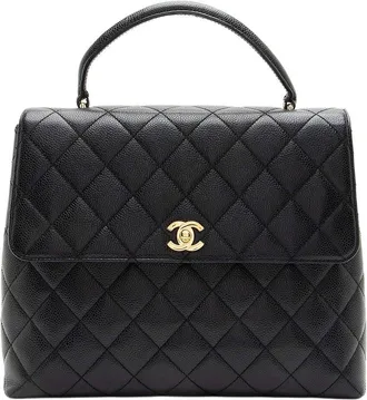 Chanel Vintage Caviar Kelly Top Handle (Authentic Pre-Loved)