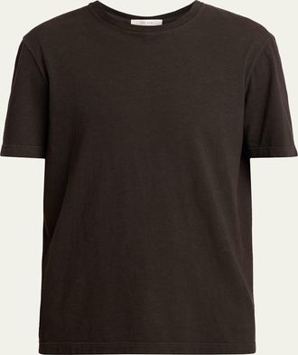The Row Mens Luke Solid Cotton T-Shirt