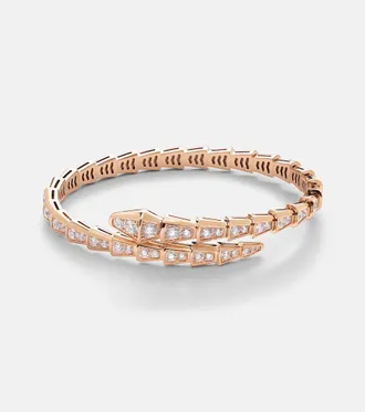 Bulgari Bracciale Serpenti Viper in oro rosa 18kt con diamanti