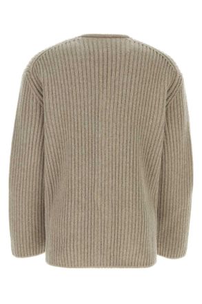 Bottega Veneta 791688v4aq0 9700 Sandmelange Exterior: Wool Cashmere Maglieria Sweater