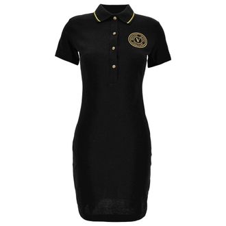 Versace Jeans Couture Jurken - Dames - Korte kleedjes - Zwart - 2XS - Kleedjes