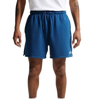 Nike Mens Club Flow French Terry Shorts - Court Blue/White/Court Blue Size XXL