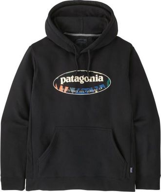 Patagonia 95 Oval Logo Uprisal Hoody Hoodie f&uuml;r Herren | schwarz