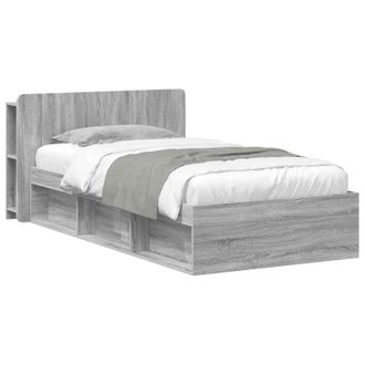 vidaXL Telaio Del Letto Con Storage Sonoma Grigio 80 X 200 Cm Vidaxl