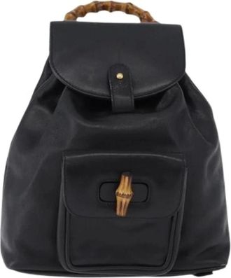 Gucci Zaino in Pelle Pre-owned - - Pre-owned - Donna - Nero - ONE SIZE