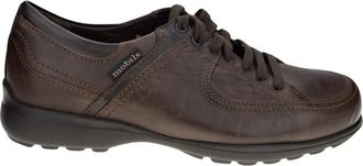 Mephisto Damian Donkerbruine Leren Schoenen - Heren - Veterschoenen - Bruin - 40 1/2 EU - Leer - Schoenen