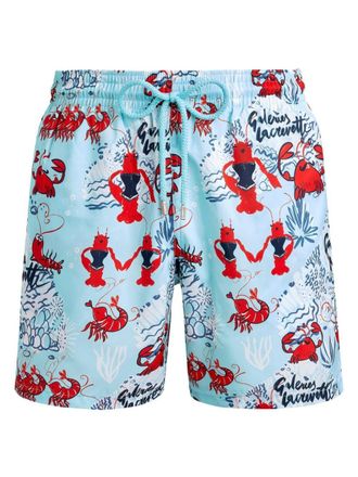 Vilebrequin crab-print swim shorts - Blue