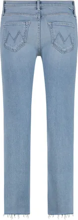 Mother Womens Straight-Leg Jeans Dazzler Ankle Fray, Blessing Disguise Cotton In