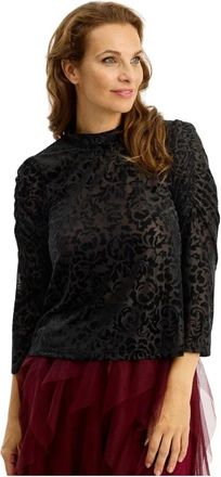 In Front Blouses - Dames - Blouses - Zwart - S - Overhemden