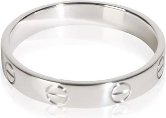 Cartier Pre-Owned Cartier White Gold Small Model Love Ring