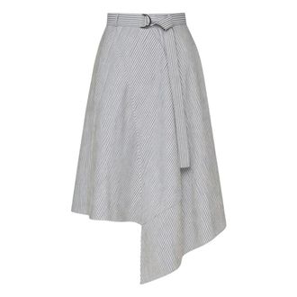 Marc Ellis Midi Skirts Blue - Dames - Midirokken - Blauw - M - Rokken