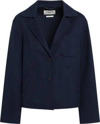 Max Mara Giacca - Dames - Blazers - Blauw - XS - Jassen