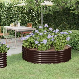 vidaXL Furniture Limited - Jardinera Arriate Acero Recubrimiento Polvo