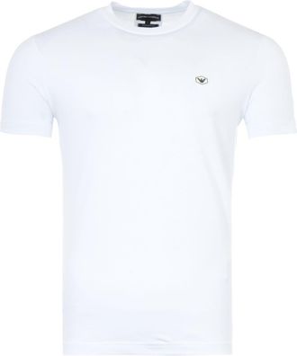 Armani Mens Armani Small Logo T-Shirt in White