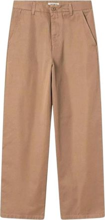 Carhartt Work in Progress Brady Pant - Dames - Wijde Broeken - Beige - XS - Katoen - Broeken