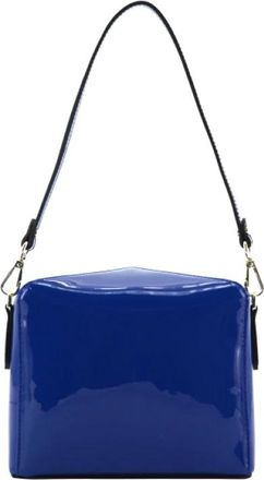 Pourchet Cassetta Schoudertas - Dames - Schoudertassen - Blauw - ONE Size - Leer - Tassen