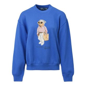 Polo Ralph Lauren Sweatshirts, female, Blue, Size: S Island Flc-Knt Sweatshirt
