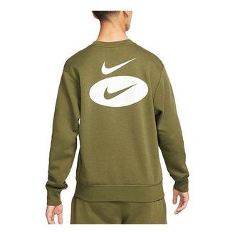 Nike League As Sportswear Sl Bb Crew Olive Green DM5461-326