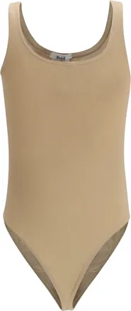 Wolford Womens Jamaika Body Cafe Au Lait Cotton; Polyamide; Elastane Top