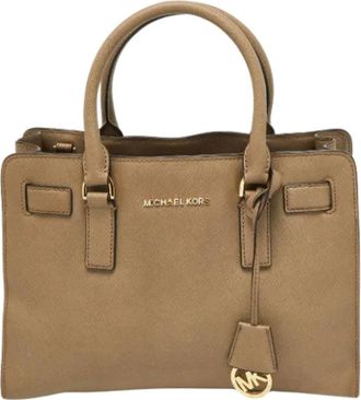 Michael Kors Pre-owned Leather totes - Dames - Vintage Shopper - Beige - ONE Size - Vintage