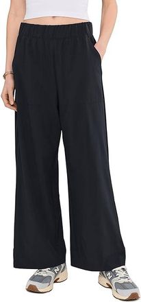 Beyond Yoga Easy Wide Leg 29 Pants Womens Clothing True Black : LG (US Womens 10-12) 29, Polyester/Elastane