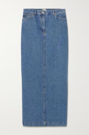 Magda Butrym Gonna Maxi In Denim - Blu