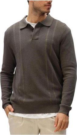 Butcher of Blue Heren Truien Vesten Ripley Polo Ls - Heren - Polos - Groen - L - Katoen - Tops