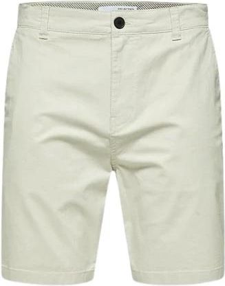 Selected Korte Broeken, Heren, Beige, L, Casual Shorts