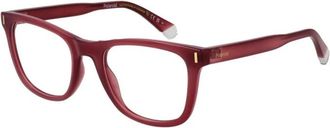 Polaroid Rode Rechthoekige Optische Monturen - Dames - Brillen - Rood - ONE Size - Accessoires