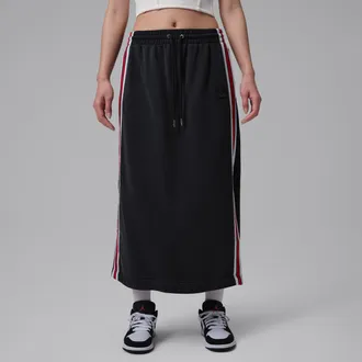 Nike Jordan Womens Jordan Flight Fleece Skirt in Black | IF1032-010