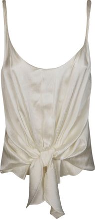 J.W.Anderson Sleeveless Front-Knot Textured Top