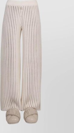 Fabiana Filippi ribbed high-rise wide-leg trousers