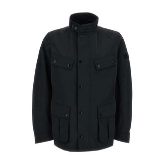 Barbour Light Jackets, male, Black, Size: XL Giacca antipioggia Sfoderata