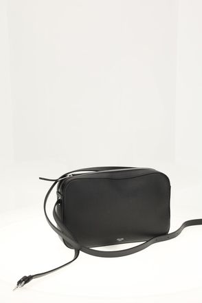 Celine Mens Messenger Bag With Charm Black-Ultra Blue Calf Leather (bos Taurus) Shoulder Black/ultra