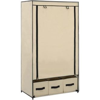 vidaXL Armadio Crema 87x49x159 cm in Tessuto - Vidaxl