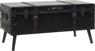 vidaXL Mesa De Centro De Mdf Y Acero 102x51x48 Cm Vidaxl