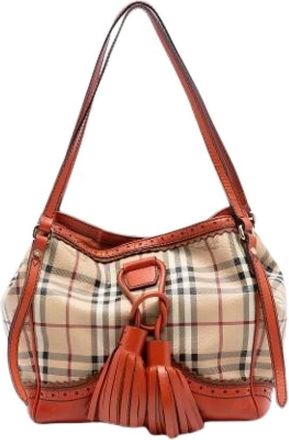 Burberry Pre-owned Shoulder Bags, female, Multicolor, Size: ONE SIZE Pre-owned Tote Bag