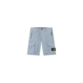 Stone Island Korte Broeken, Heren, Blauw, W32, Katoen, Short Stone E26