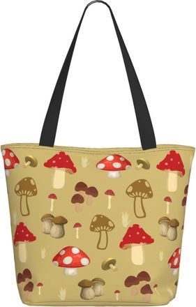 AOOEDM The Various Mushroom Ladies Shopping Bag 13x11x7in.The Perfect ValentineS Day Gift.It Is The Best ValentineS Day Gift For Mom, Daughter, Wife,Etc