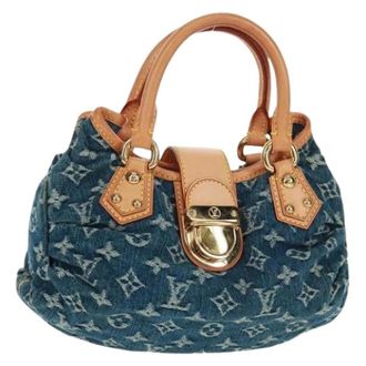 Louis Vuitton Pre-owned Vintage Canvas Handtas - Dames - Pre-owned - Blauw - Maat: ONE Size