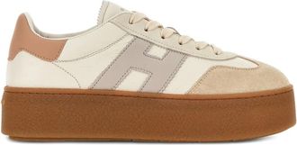 Hogan H698 leren sneakers - Beige
