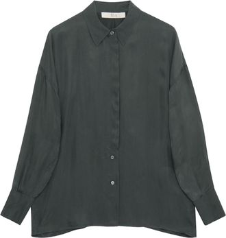 Tela Womens Simbolo Cupro Shirt In Grey