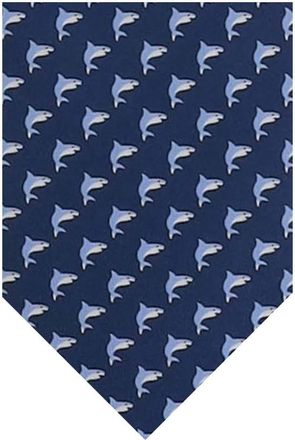 Ferragamo Blue Animal Print Tie