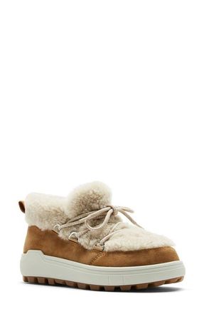 La Canadienne Laupen Genuine Shearling Lined Boot in Toffee Suede at Nordstrom, Size 10