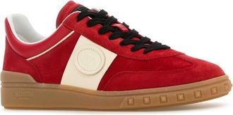 Valentino Garavani Suede Low-Top Sneaker - Red