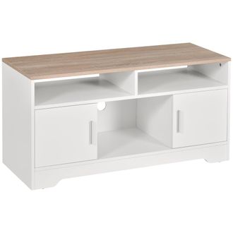 HOMCOM Armario para tv 105x40x52 cm blanco